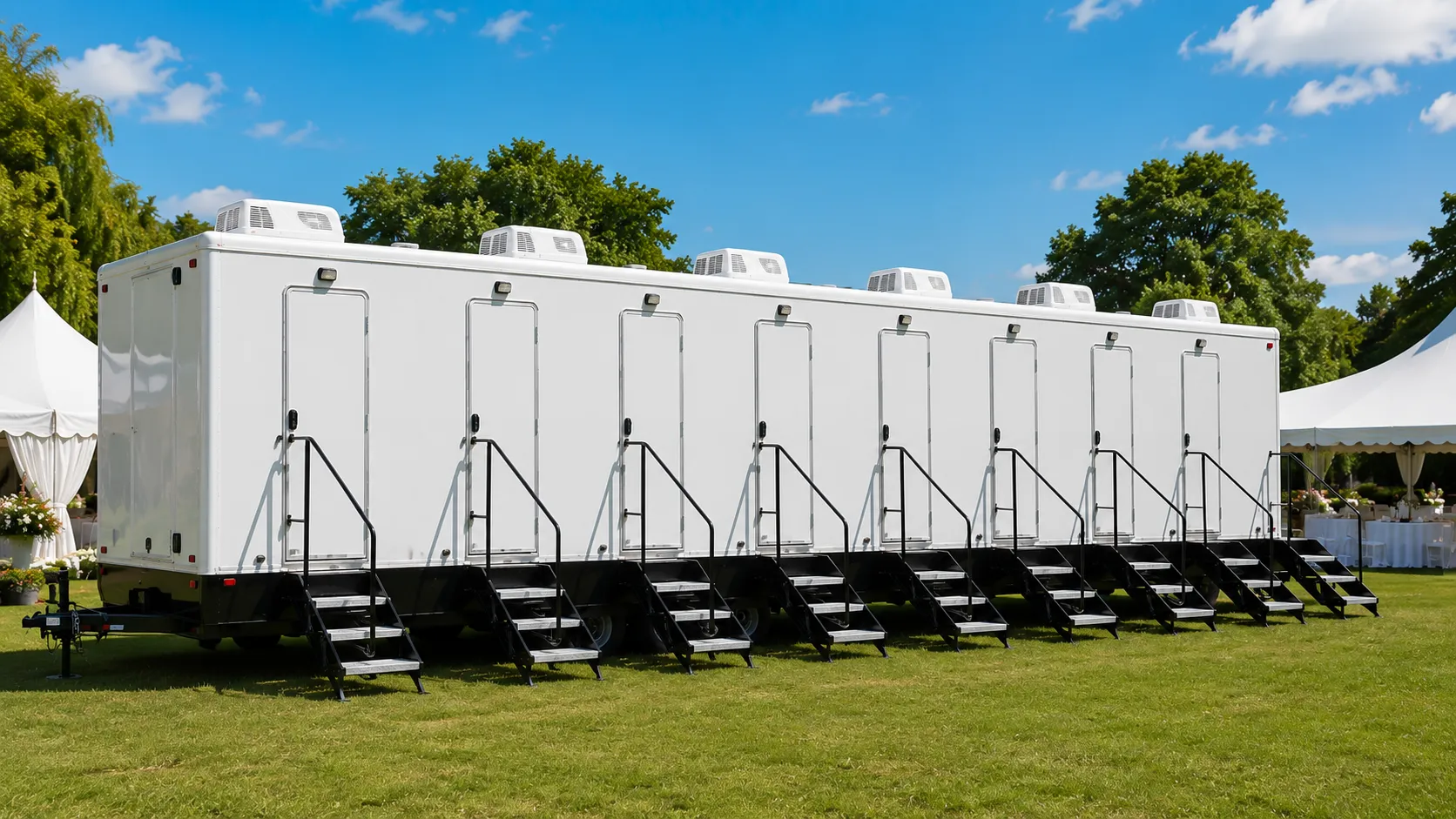 8 Stall Restroom Trailer in Minneapolis, MN